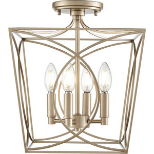 Tracy 4 Light 12.00 inch Semi-Flush Mount